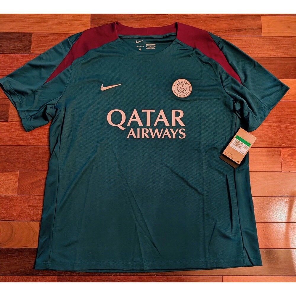 Nike Paris Saint Germain Teal Training  Soccer Jersey XL PSG 2024-25 FN9821-382
